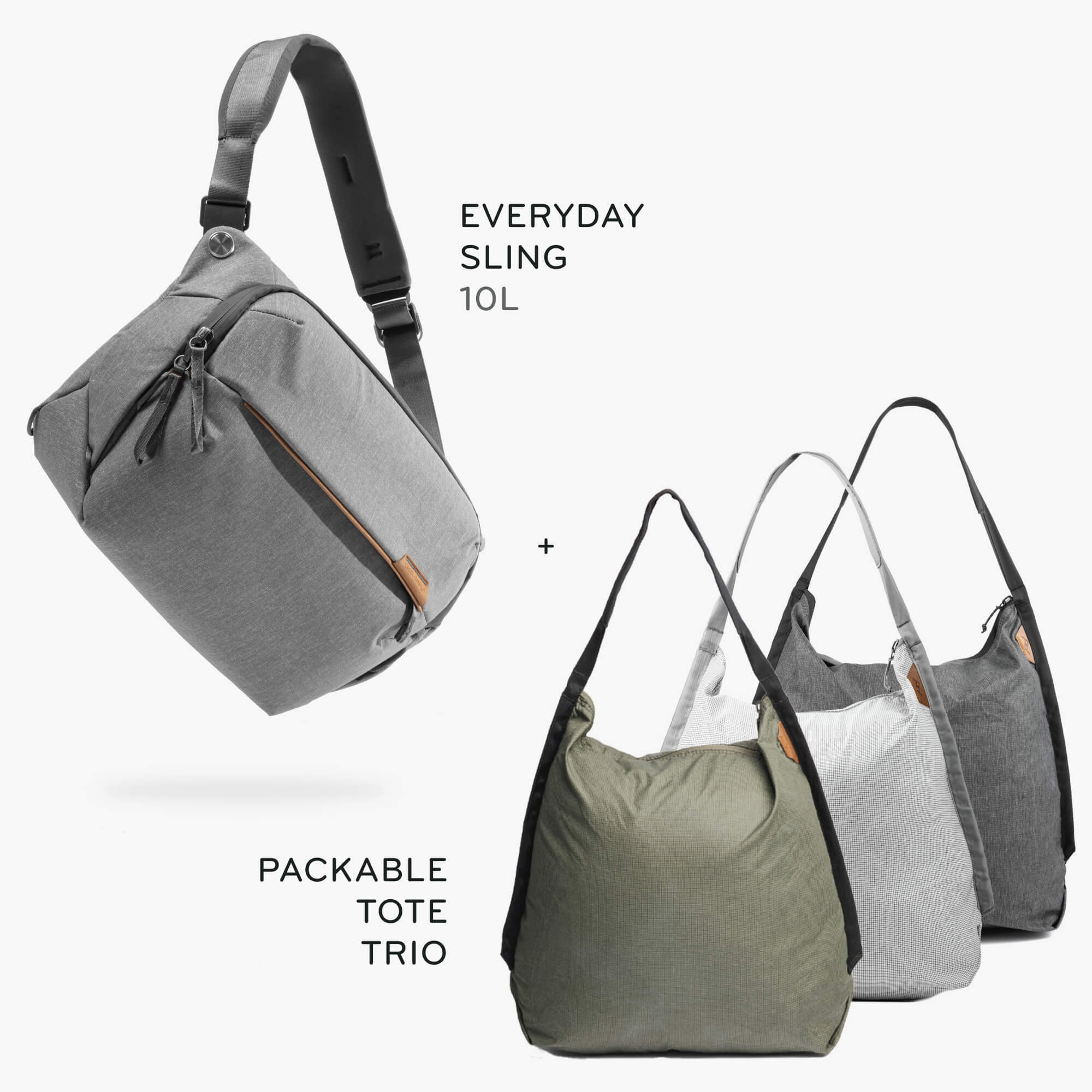 10L Everyday Sling + Bundle 1 | Ash