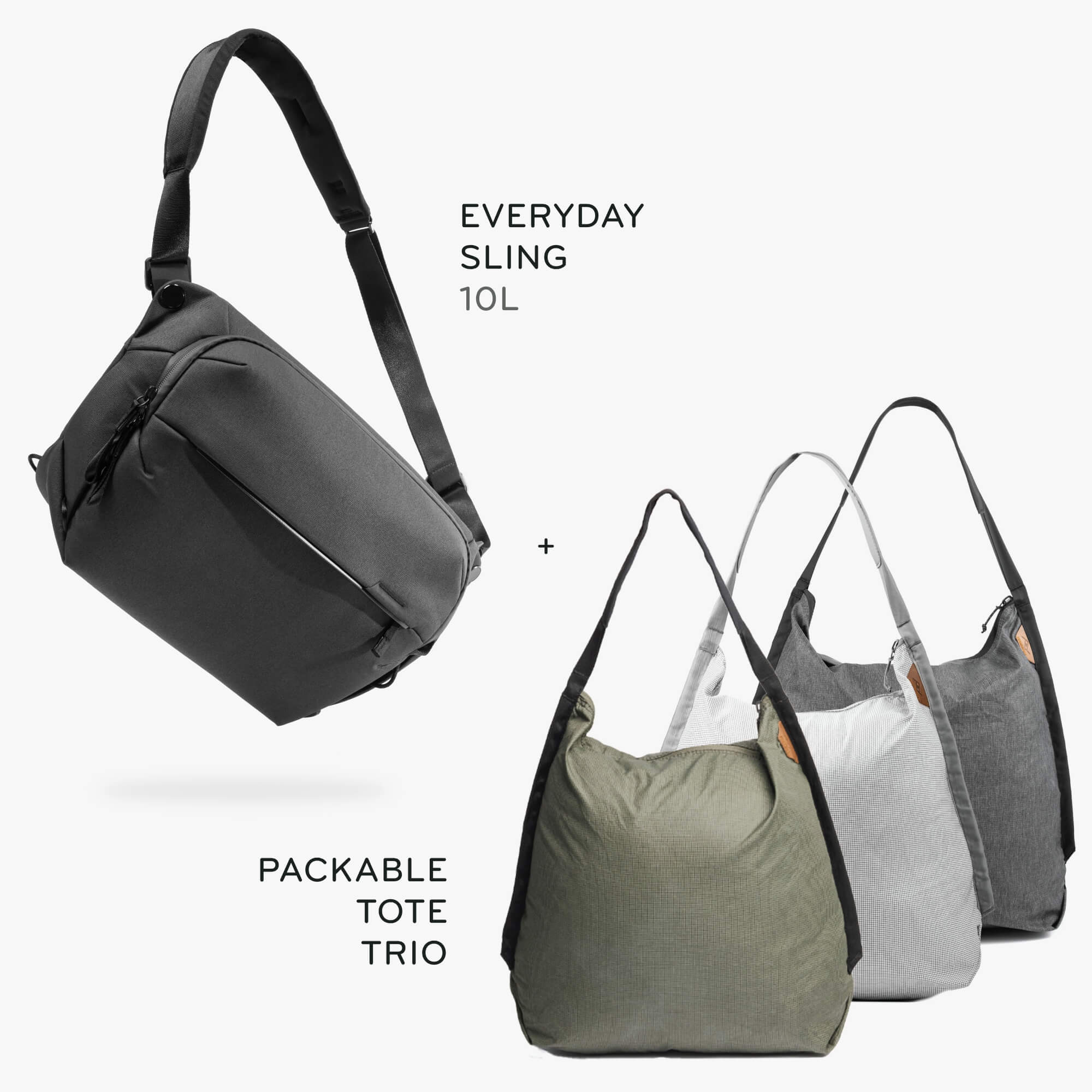 10L Everyday Sling + Bundle 1 | Black