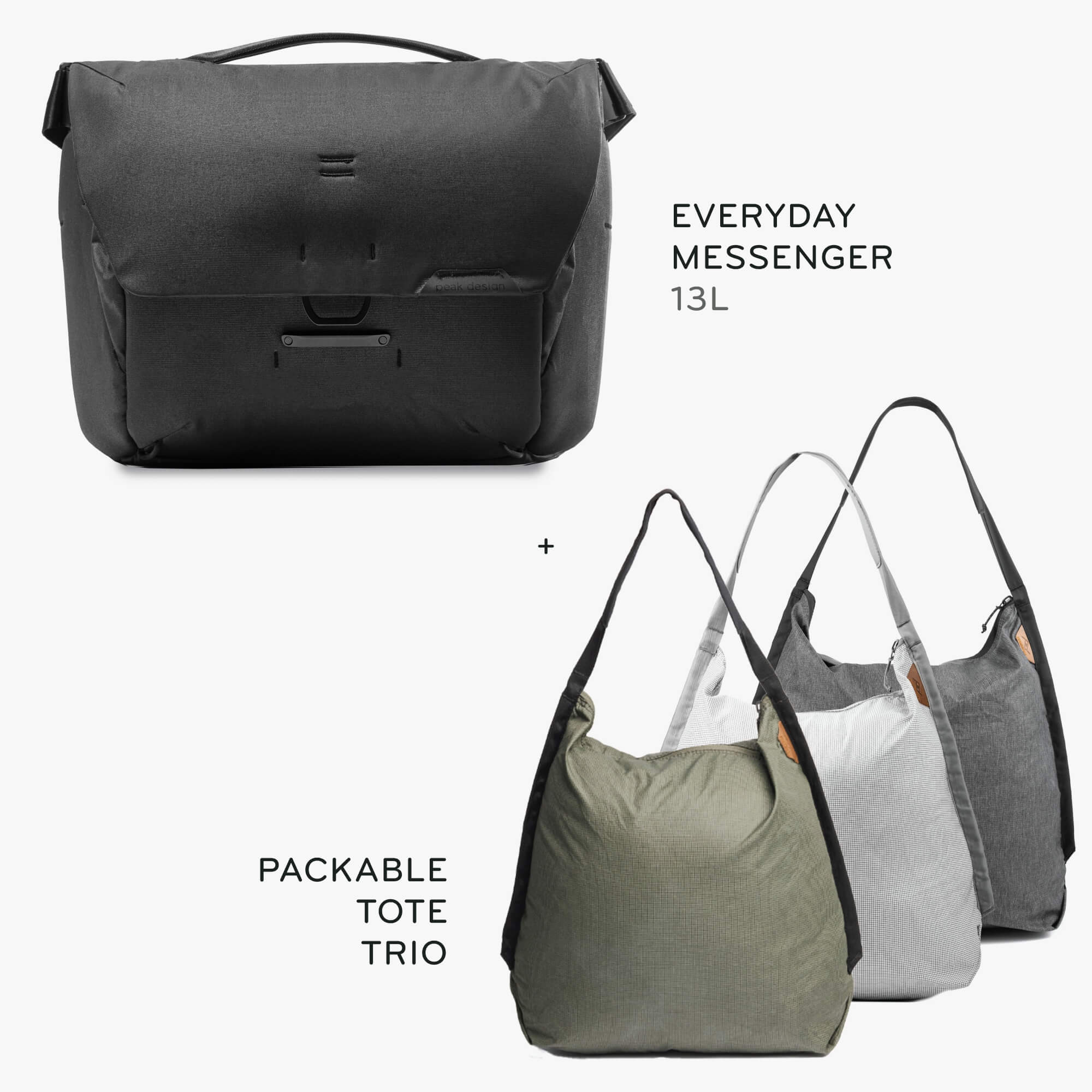 13L Everyday Messenger + Bundle 1 | Black