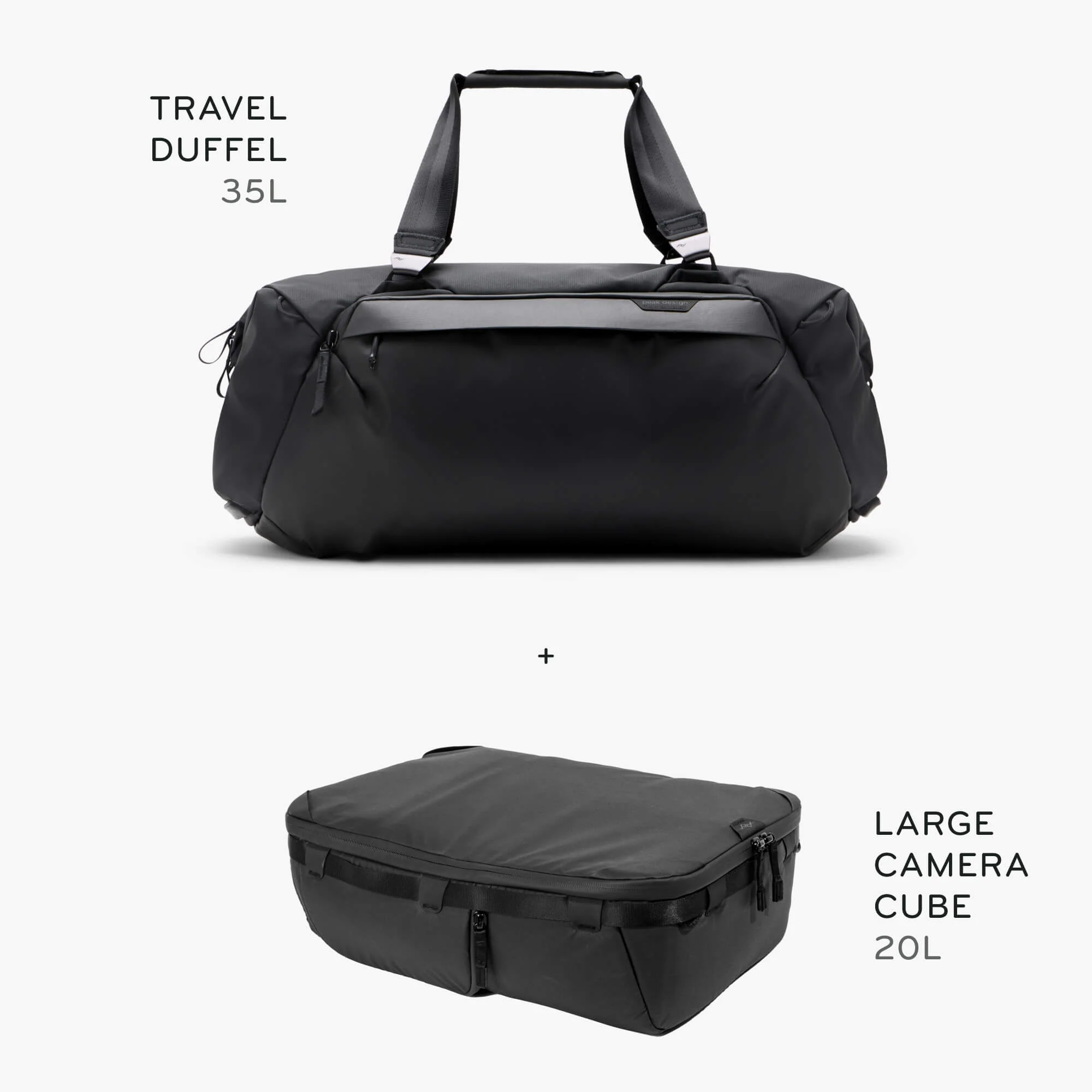 35L Travel Duffel + Bundle 1 | Black