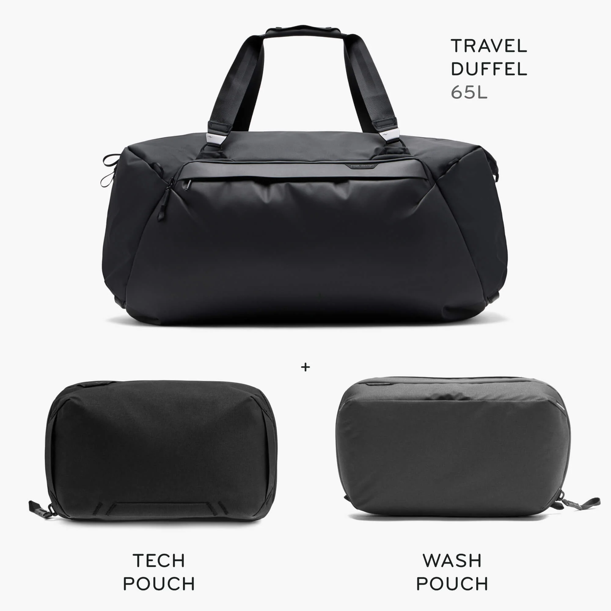 65L Travel Duffel + Bundle 1 | Black