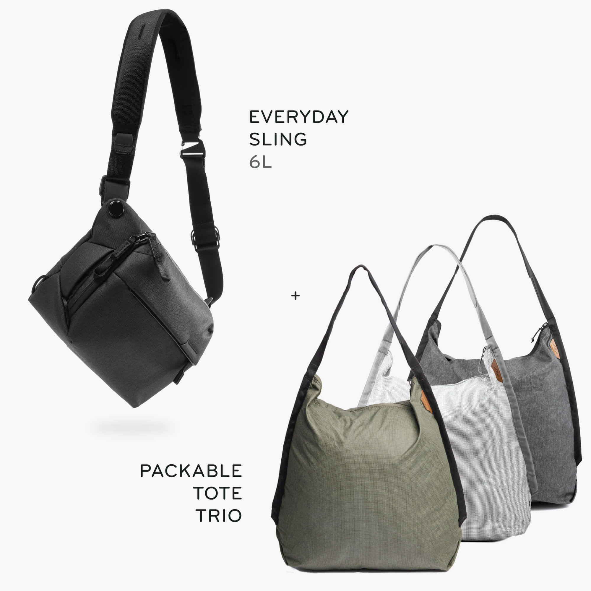 6L Everyday Sling + Bundle 1 | Black