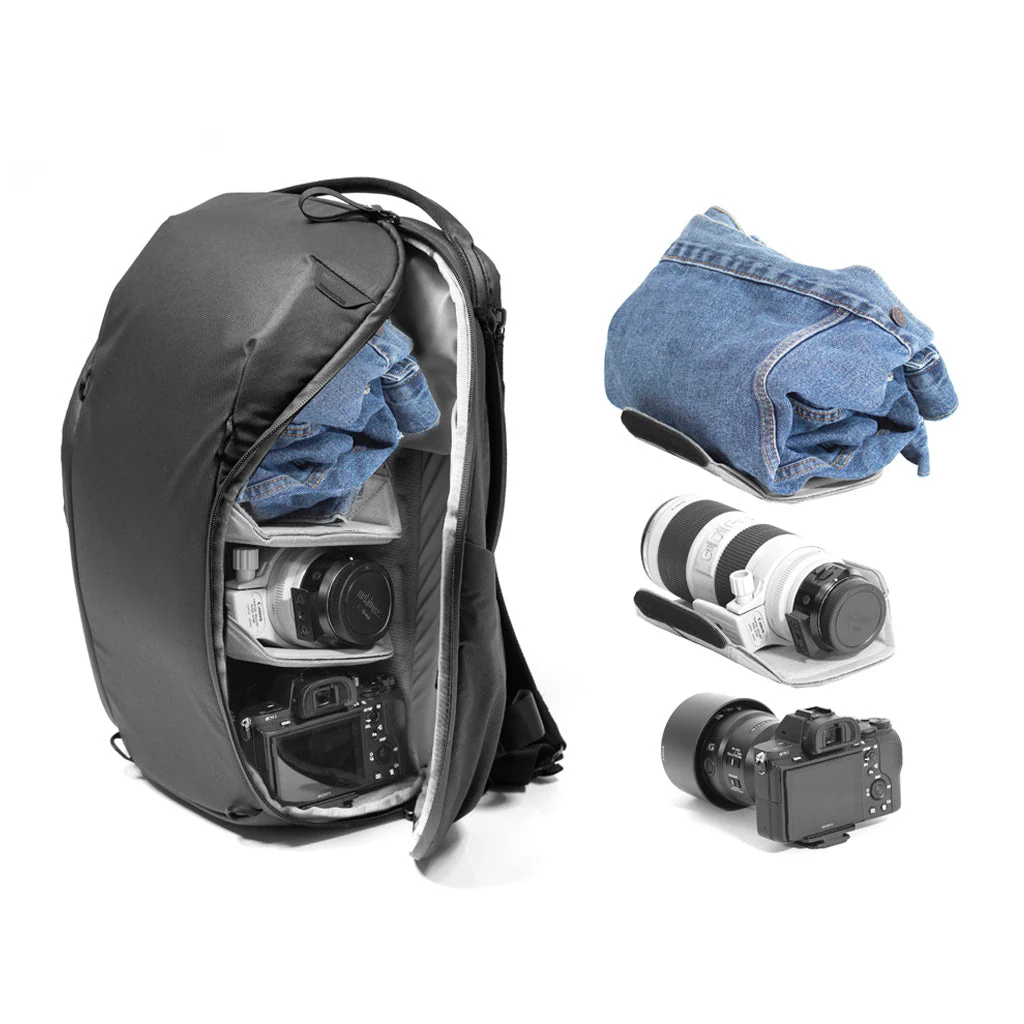 Everyday Backpack Zip | 20L | Black | Factory 2nd - Image 3