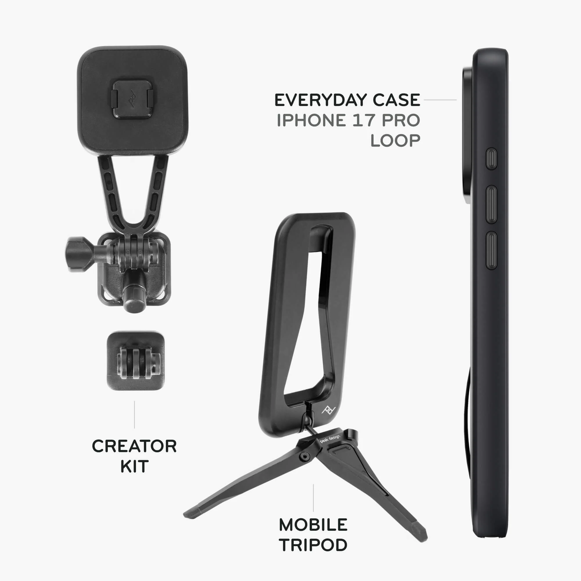 Everyday Loop Case | iPhone 17 Pro | Black | Bundle 2