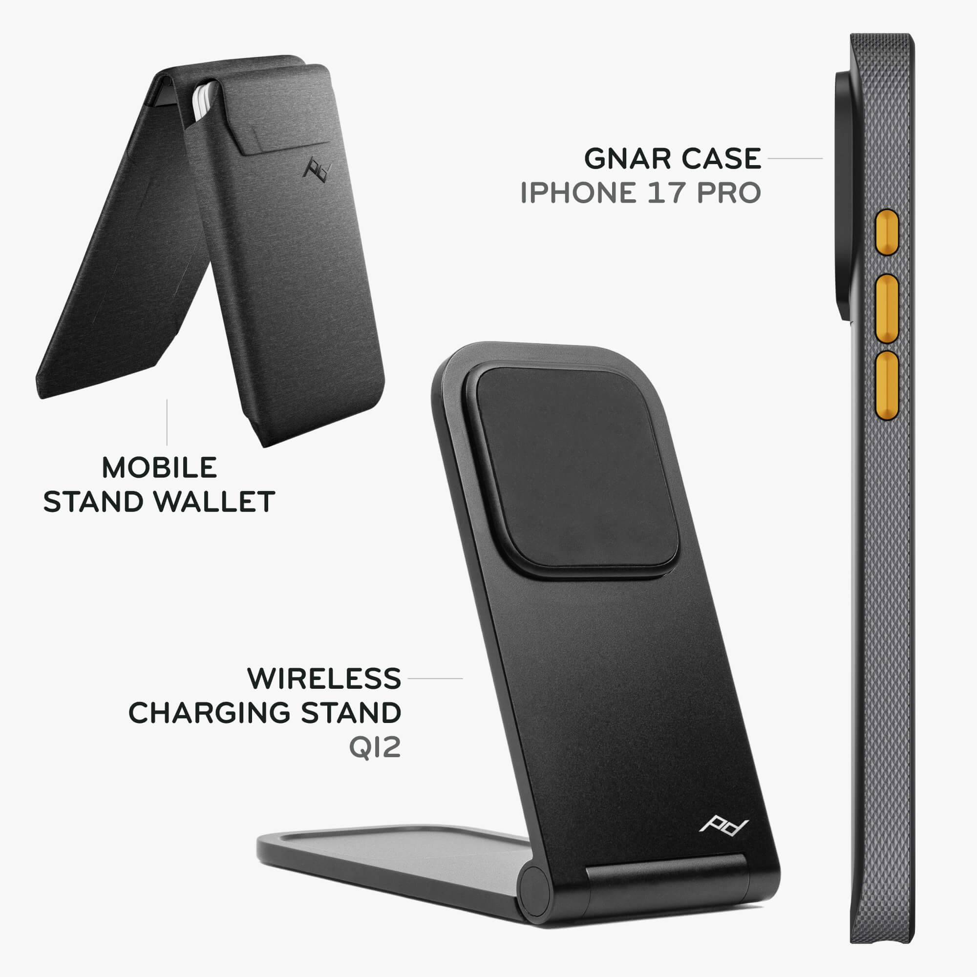 Gnar Case | iPhone 17 Pro | Black | Bundle 1