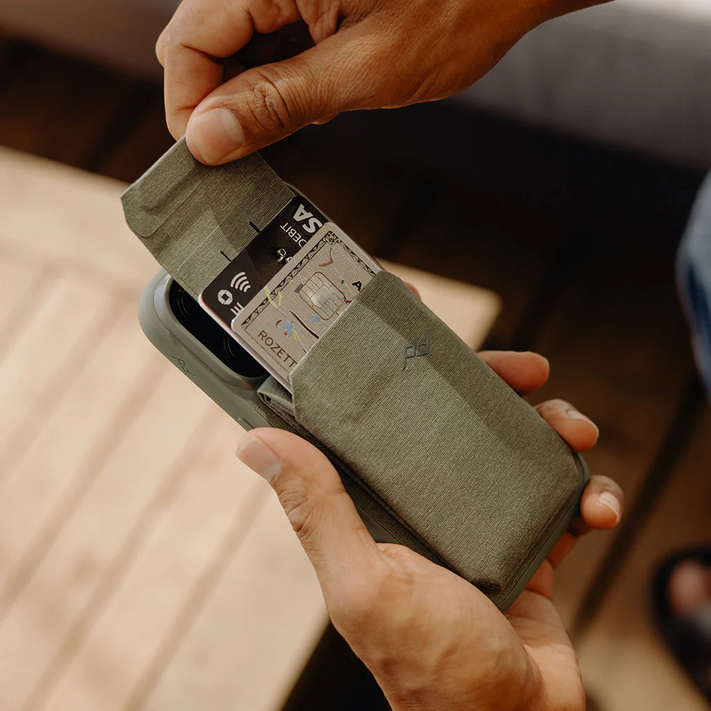 Mobile Wallet | Stand Wallet | Charcoal | Fabric - Image 6