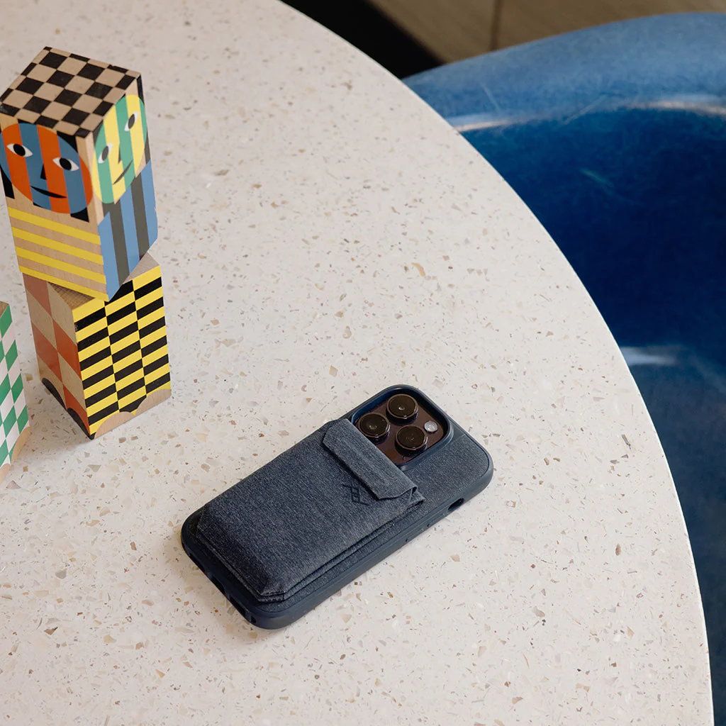 Mobile Wallet | Stand Wallet | Charcoal | Fabric - Image 9