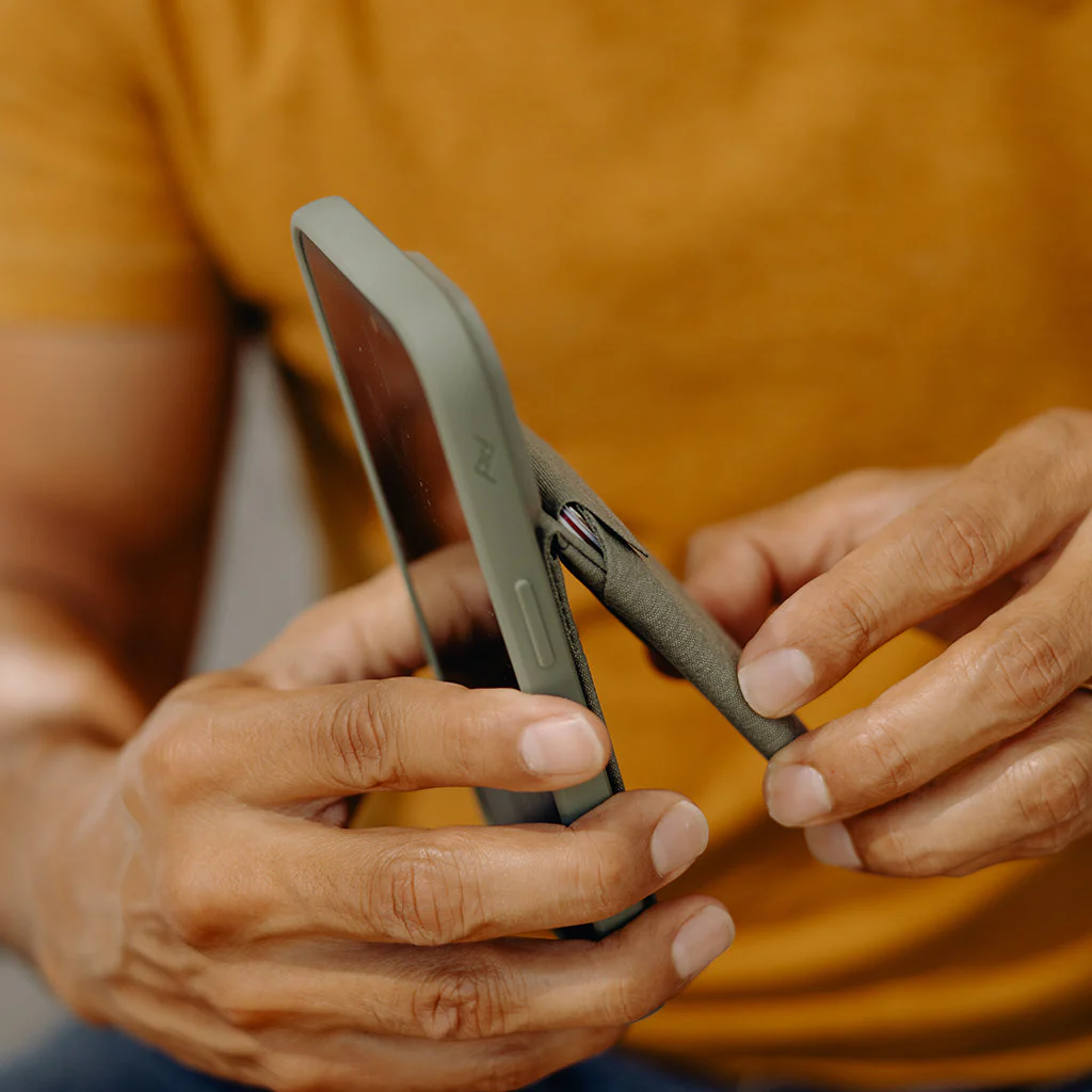 Mobile Wallet | Stand Wallet | Sage | Fabric - Image 7