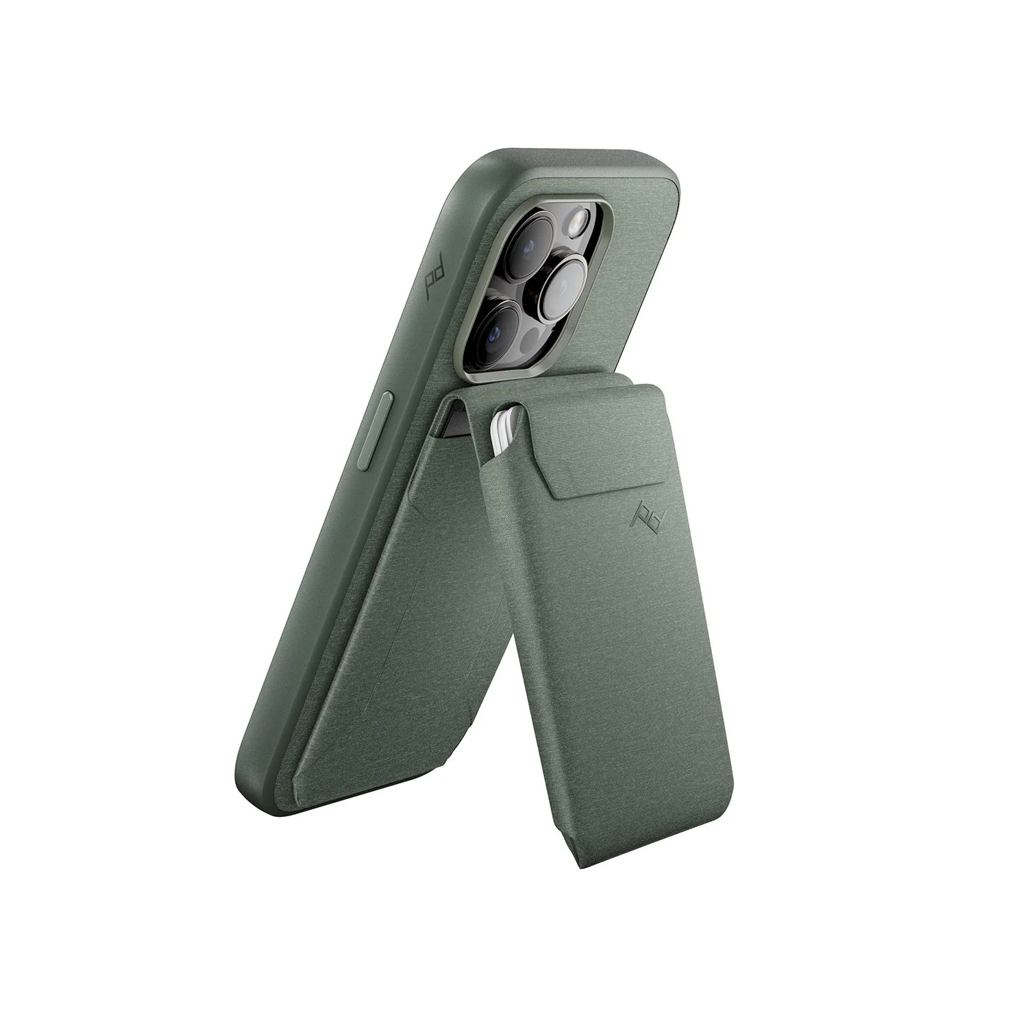 Mobile Wallet | Stand Wallet | Sage | Fabric | PD Certified