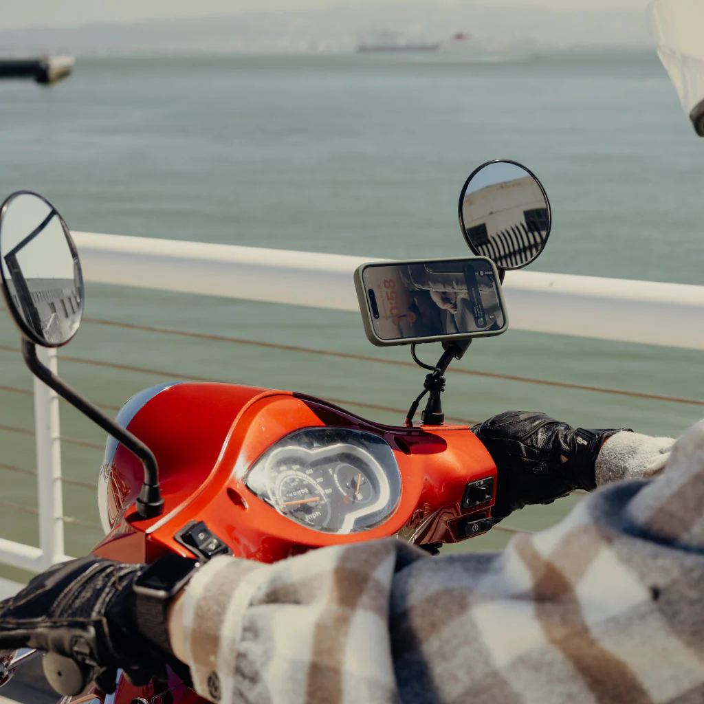 Motorcycle Mirror Mount | Charging | Locking - Image 5