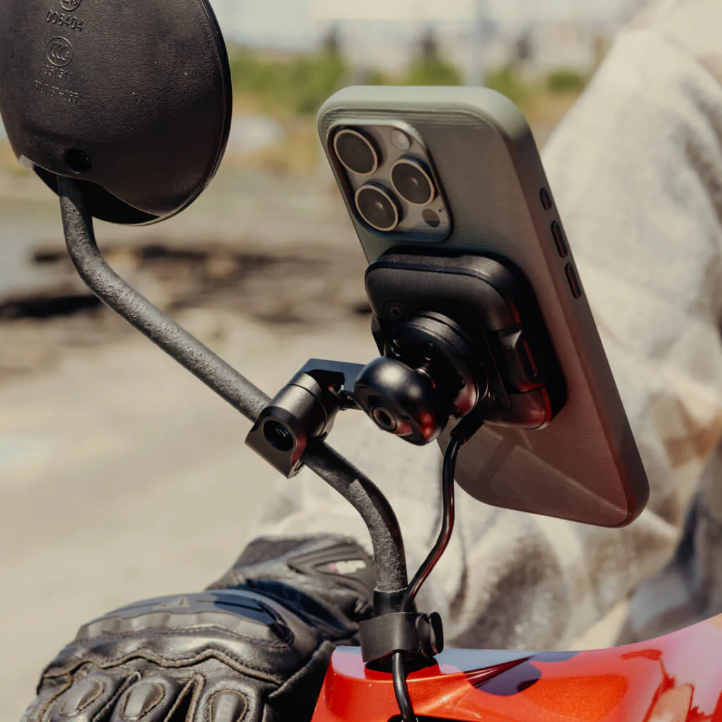Motorcycle Mirror Mount | Charging | Locking - Image 6