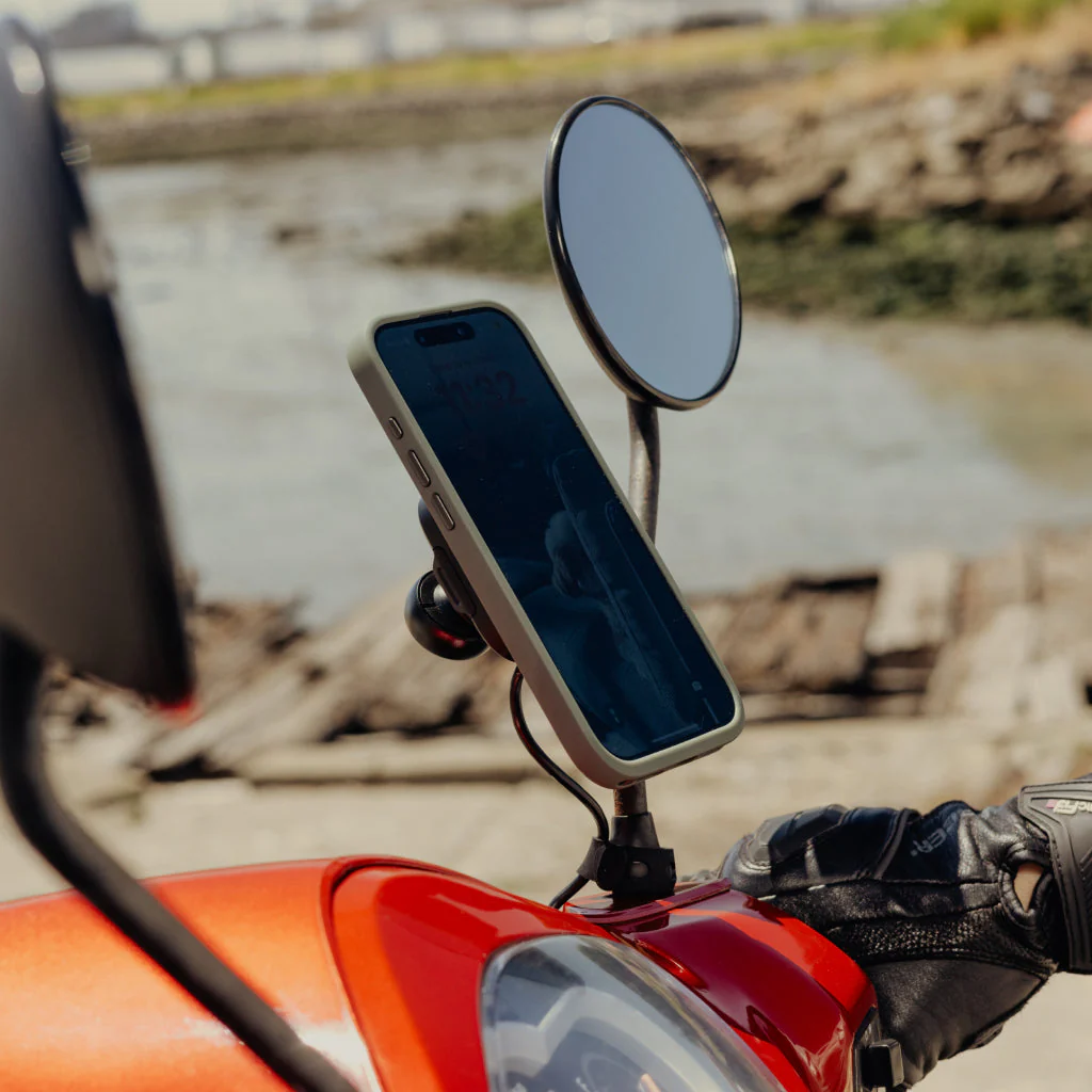 Motorcycle Mirror Mount | Charging | Locking - Image 8