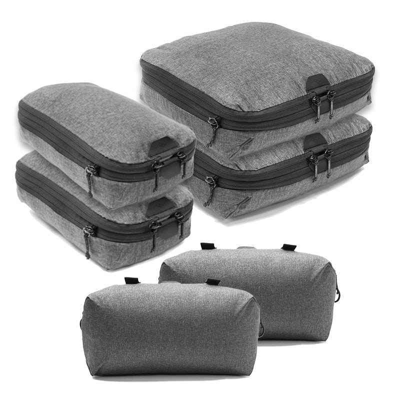 Packing Cube | Charcoal | Set of 6 | USA