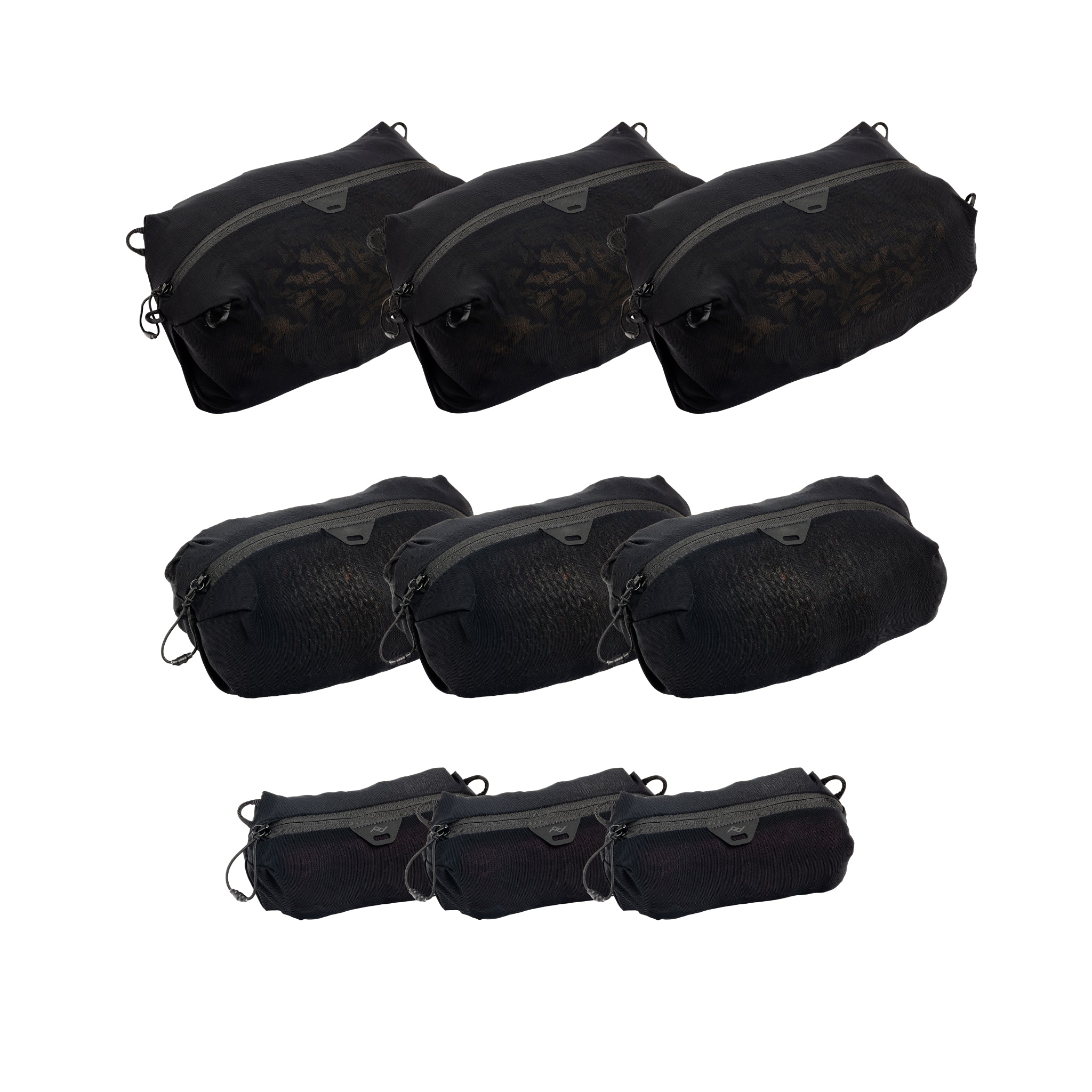 Ultralight Packing Cube | Black | Fabric | 9-Pack